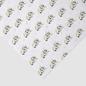 Papier Mousseline Branche d'olive (Détail)