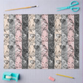 Papier Mousseline Branche feuille Abstraite rétro petites fleurs flo (Artisanat)