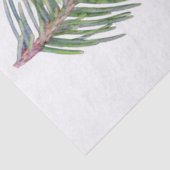 Papier Mousseline Branches cardinales et pins Aquarelle (Détail)