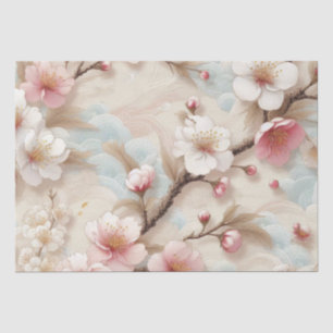 Papier Mousseline Branches de fleurs d'Apple