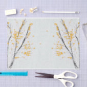 Papier Mousseline Branches de l'arbre d'automne avec feuilles de aut (Artisanat)