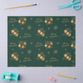 Papier Mousseline Branches de pin Gold Snowflake Bauble Ornement (Artisanat)