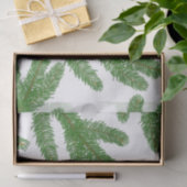 Papier Mousseline branches de sapin de Noël (Cadeau)