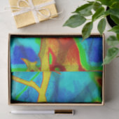 Papier Mousseline Branches en couleur gras (Cadeau)