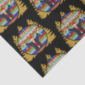 Papier Mousseline Brandon Noël Trump Snowflake Holiday (Détail)