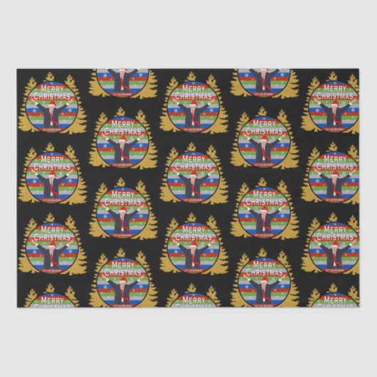 Papier Mousseline Brandon Noël Trump Snowflake Holiday (Recto)