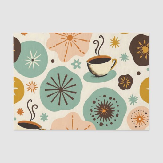 Papier Mousseline Brasserie de ferme : papier tissu de café rustique (Recto)