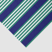 Papier Mousseline Brayures blanches et vertes motif avec bleu marine (Détail)