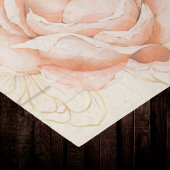 Papier Mousseline Brick Red Green Rooster Farmhouse Chic avec Rose