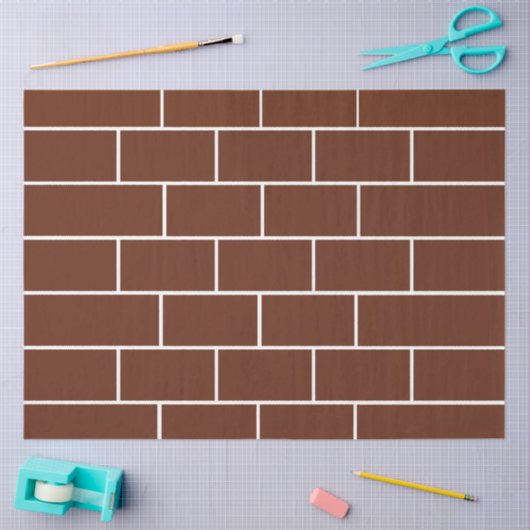 Papier Mousseline Brick Wall  (Artisanat)