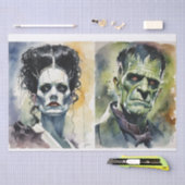 Papier Mousseline Bride aquarelle de Frankenstein & Frankenstein (Artisanat)