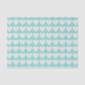 Papier Mousseline BRIDE & CO. Papier Tissu Coeur Bleu Et Argent (Recto)