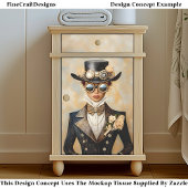 Papier Mousseline Bride et Fleurs victoriennes glamour R8 Découpage