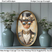 Papier Mousseline Bride et Fleurs victoriennes glamour R8 Découpage