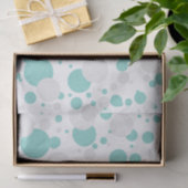 Papier Mousseline BRIDE Turquoise Polka Dot Fête des mariées (Cadeau)