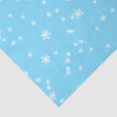 Papier Mousseline Bright Blue Elegant Winter Snowflakes (Détail)