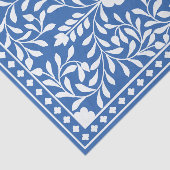 Papier Mousseline Bright Blue Traditional Bone Inlay Decoupage Paper (Détail)