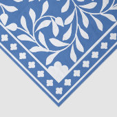 Papier Mousseline Bright Blue Traditional Bone Inlay Decoupage Paper (Détail)