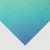 Papier Mousseline Bright Chic Aqua Blue Yellow Ombre Gradient (Détail)