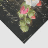 Papier Mousseline Bright Cottage Hollyhock Decoupage (Détail)