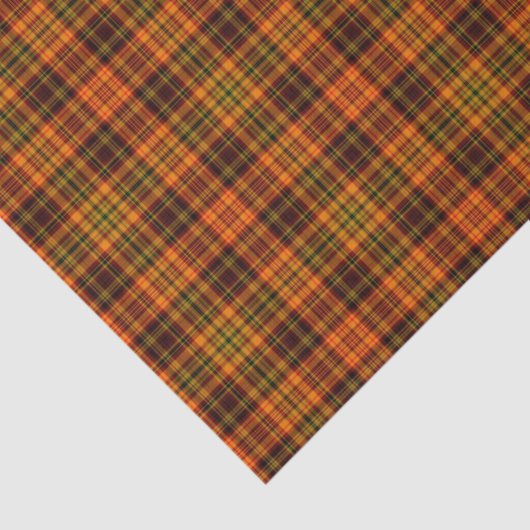 Papier Mousseline Bright Fall Plaid (Détail)