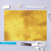 Papier Mousseline Bright Gold Peinture Strots Tissu Papier (Artisanat)