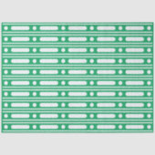 Papier Mousseline Bright Green Dots Border Decoupage Paper (Recto)