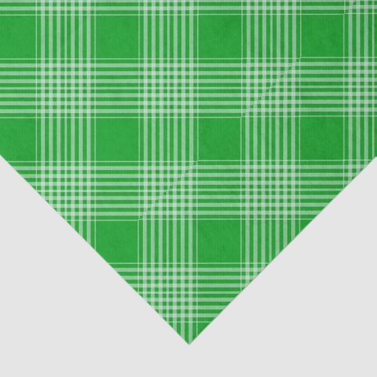 Papier Mousseline Bright Green Plaid Checked Pattern (Détail)