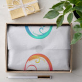 Papier Mousseline Bright infinity with rainbow butterfly (Cadeau)