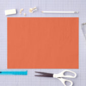 Papier Mousseline Bright Orange Minimalist Solid Background (Artisanat)