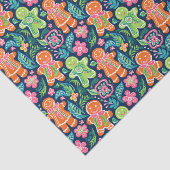 Papier Mousseline Bright Palm Beach Gingerpain de Noël Cookies (Détail)