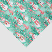 Papier Mousseline Bright Palm Beach Noël Neige (Détail)