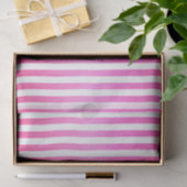 Papier Mousseline Bright Pink and White Strips (Cadeau)