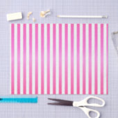 Papier Mousseline Bright Pink and White Strips (Artisanat)
