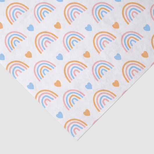 Papier Mousseline Bright Rainbow Decoupage (Détail)