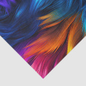 Papier Mousseline Bright Rainbow fausse texture de fourrure monstre (Détail)