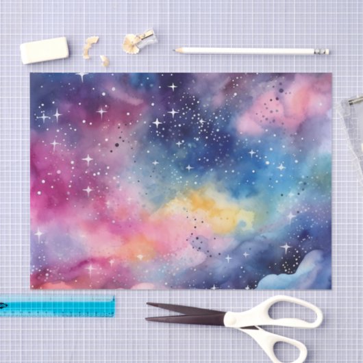 Papier Mousseline Bright Starry Night Decoupage Crafting (Artisanat)
