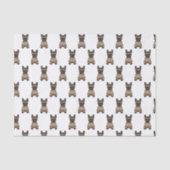 Papier Mousseline Brindle French Bulldog / Frenchie Cute Chien Motif (Recto)
