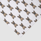 Papier Mousseline Brindle French Bulldog / Frenchie Cute Chien Motif (Détail)