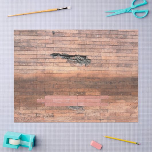 Papier Mousseline Brique dans le mur (Artisanat)