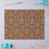 Papier Mousseline Brique de construction colorée (Artisanat)