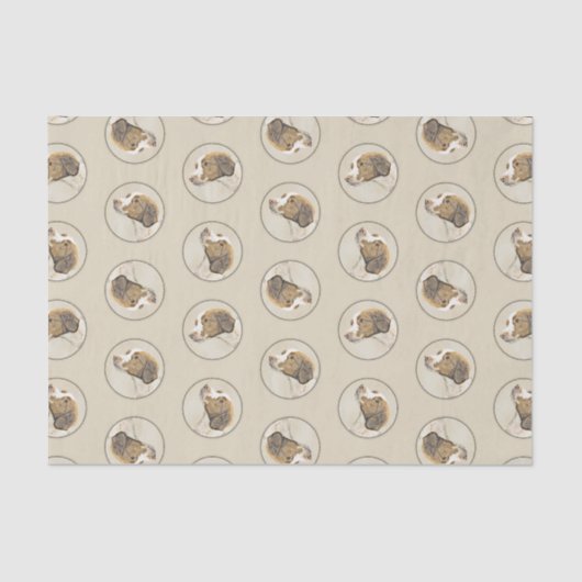 Papier Mousseline Brittany Peinture Orange Roan Espagnol mignon Chie (Recto)