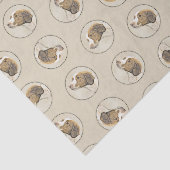 Papier Mousseline Brittany Peinture Orange Roan Espagnol mignon Chie (Détail)