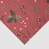 Papier Mousseline Broche de pin de Noël Holly Berry Mistletoe (Détail)