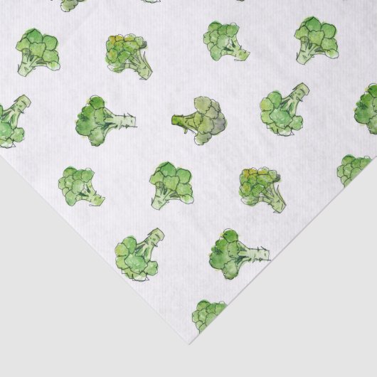 Papier Mousseline Brocoli - Parcellier - Ouvert (Détail)