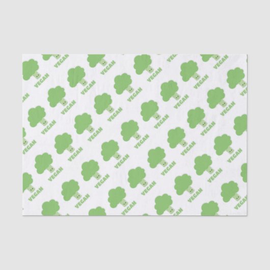 Papier Mousseline Brocoli végétalien (Recto)