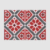 Papier Mousseline Broderie ukrainienne (Recto)