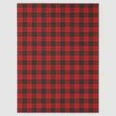 Papier Mousseline Brodie tartan rouge noir plaid (Recto)