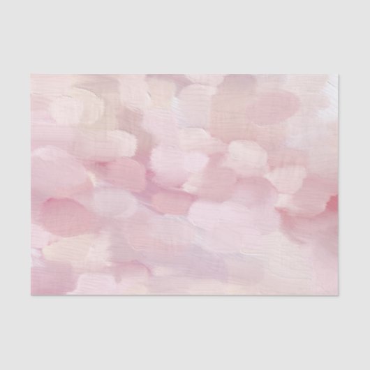 Papier Mousseline Brosse abstraite rose pastel peinte (Recto)