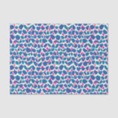 Papier Mousseline Brosse rose et bleue (Recto)